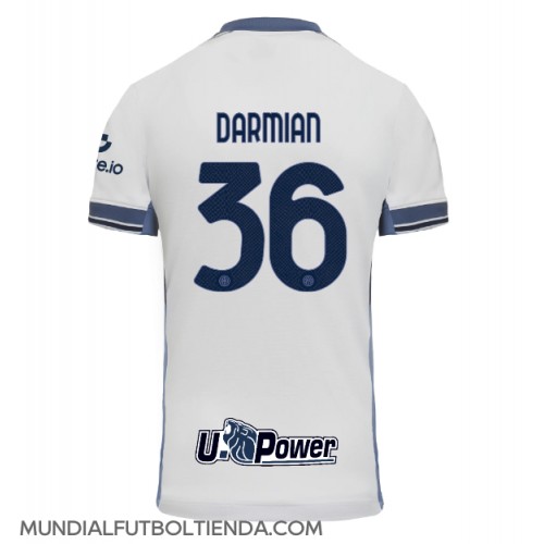 Camiseta Inter Milan Matteo Darmian #36 Segunda Equipación Replica 2024-25 mangas cortas